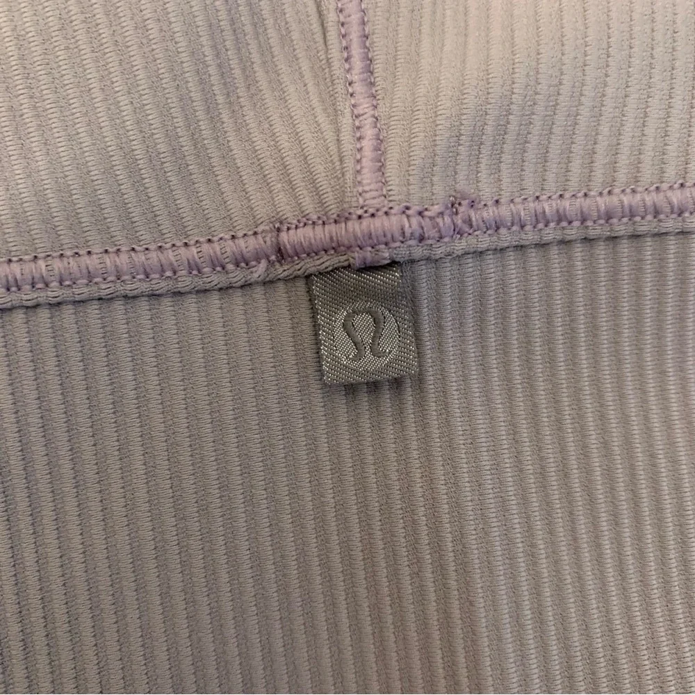 Lululemon Power Pivot Tank Top *Rib Dusky Lavender Purple Gray Reversible Sz 2